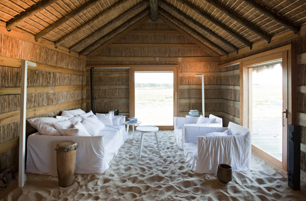 maison dans le sable